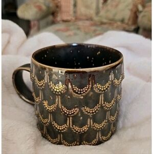 Starbucks Anniversary 2015 Mermaid Golden Scales Coffee Mug 10 Oz Cup Rare!!